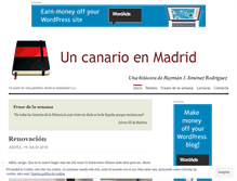 Tablet Screenshot of canarioenmadrid.com